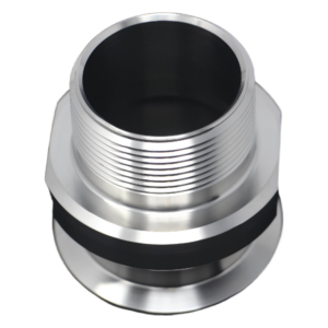 Adapter 2" TC x 1.5" MNPT w/Wrench Flats 304SS (2.469" OAL)